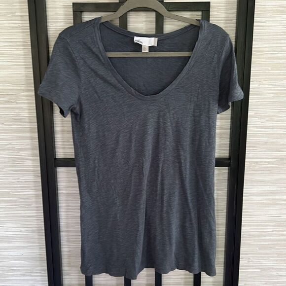 Nordstrom Rack heather Gray scoopneck T-shirt cotton Modal XS - Picture 1 of 4